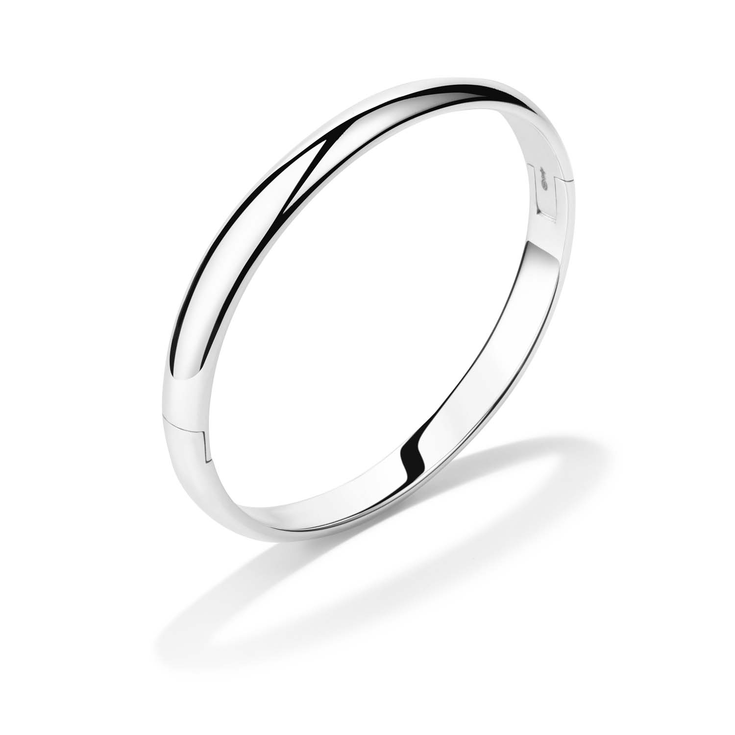 zilveren armband, bangle, 8mm breed massieve uitvoering