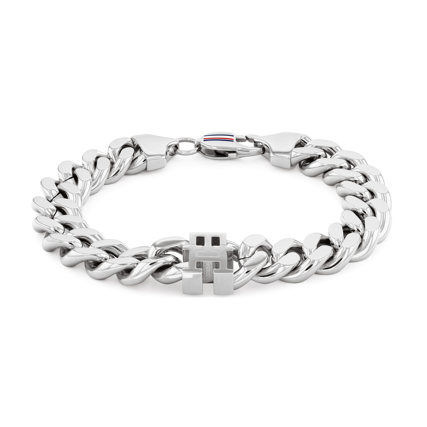 Tommy Hilfiger Jewels TJ2790664 Armband Heren Staal 19cm
Deze armband van Tommy Hilfiger uit de jewelry serie TH85 Chain met nr: TJ2790664 is een stoer model, een musthave voor je Tommy collectie. De stalen glanzende heren armband heeft een gourmet schakel met in het midden het Tommy initialslogo, een cartierslot met emaille vlag, is 12mm en heeft een lengte van 19cm. Ook leuk te combineren met andere armbanden en sieraden van Tommy Hilfiger.

Het merk:
Tommy Hilfiger is wereldwijd &eacute;&eacute;n van de grootste designer lifestyle merken en is internationaal bekend om haar classic American cool stijl. De sieraden zijn voor dames en heren met een eigen stijl, die niet bang zijn om dit aan de wereld te laten zien.

Specificaties:
- Armband
- Materiaal: Staal
- Lengte 19cm
- Heren sieraad