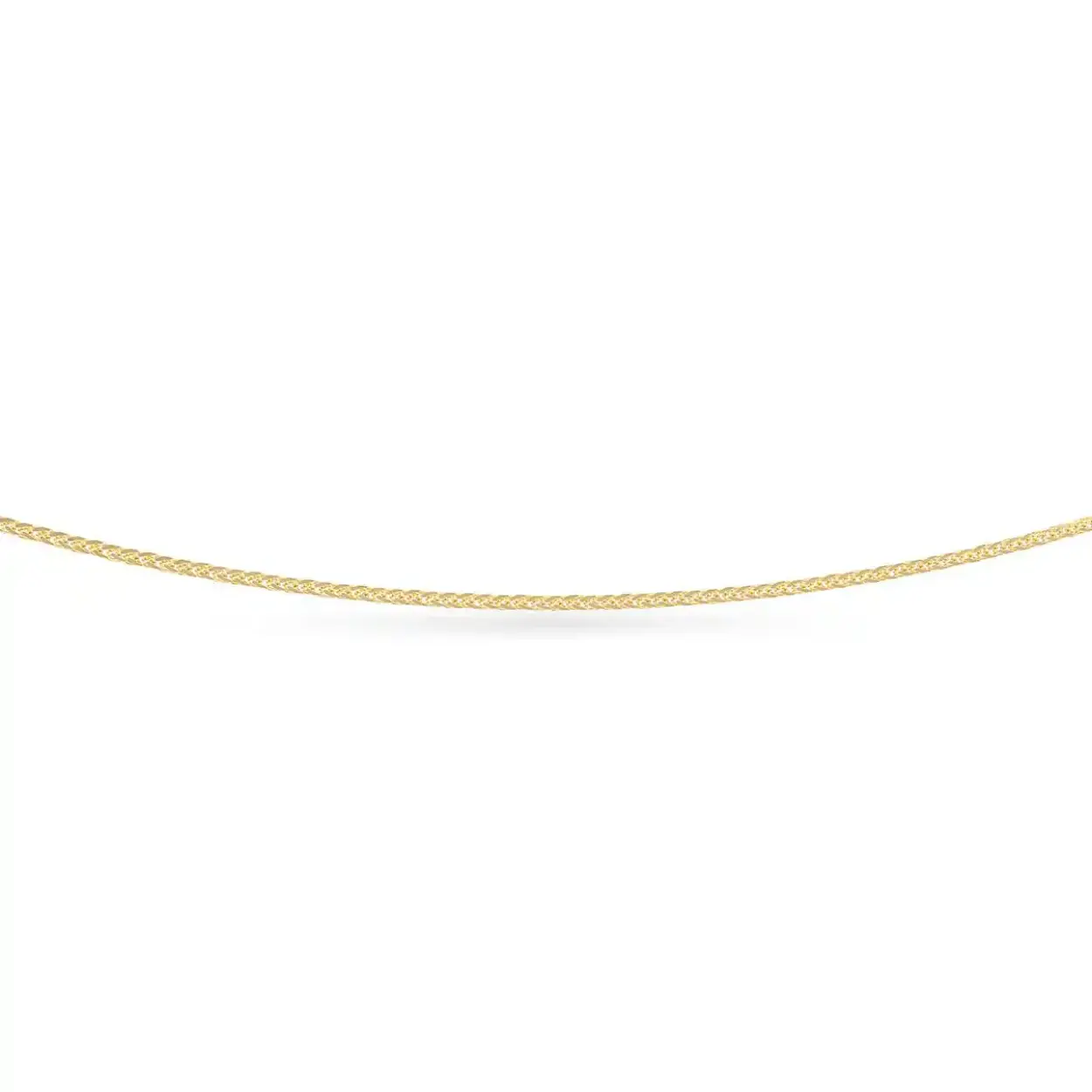 Dit prachtige 14kt geelgouden collier, model KR2035454G, heeft een geslepen palmierketting van 42-45 cm. Het collier is 1,5 mm breed, weegt 4 gram en straalt in zijn gouden kleur. Het is nieuw en gemaakt van hoogwaardige 14 karaat goud. Draag het als elegant dagelijks accessoire of voor speciale gelegenheden voor een verfijnde uitstraling.