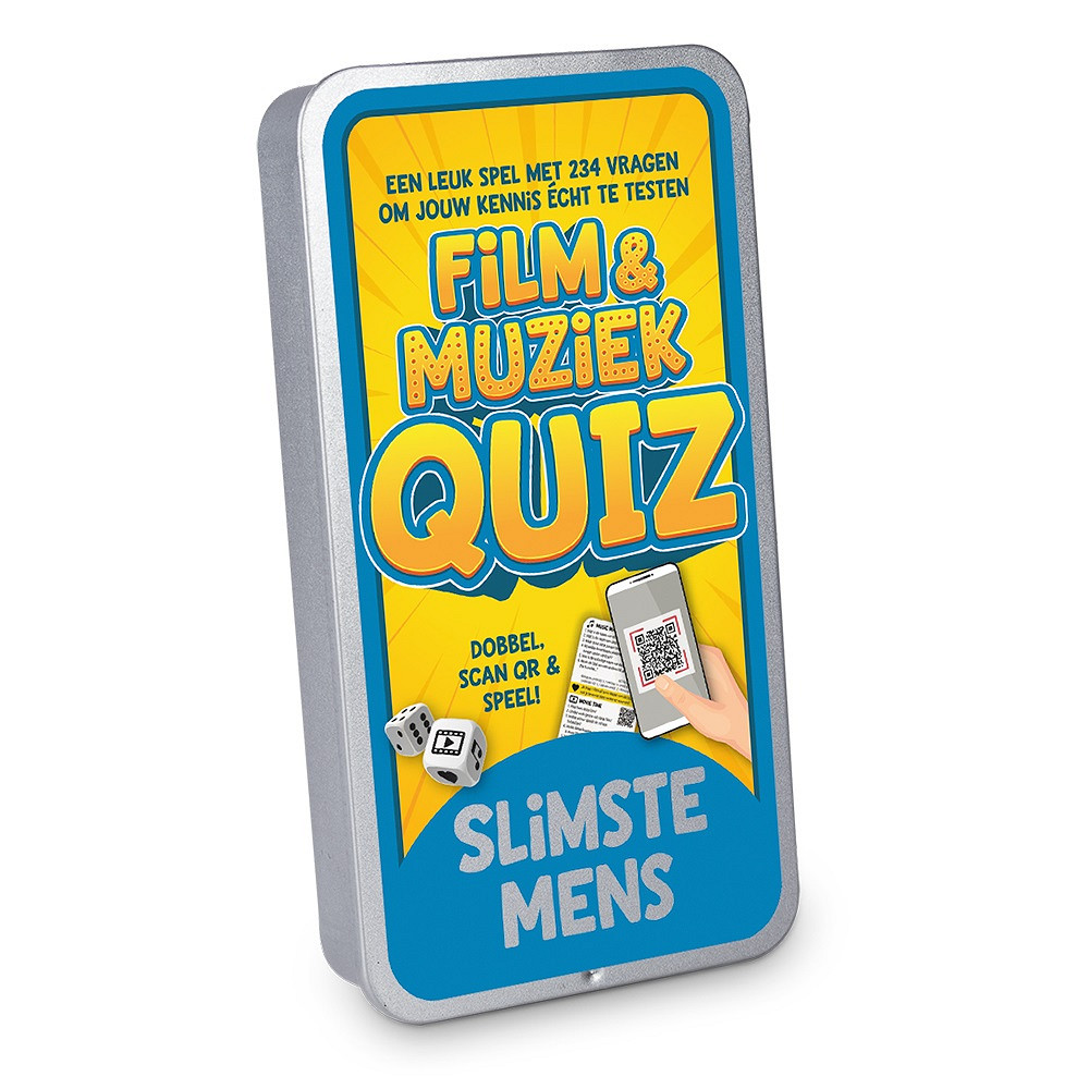 De eerste noten van een liedje, de intro van een film of serie: het brengt je gelijk terug naar een specifiek moment. Een superleuk feestje, een romantische date of het doet je aan iemand denken. En muziek, films en series uit jouw jeugd doen dat natuurlijk helemaal!

Elk spel bevat 19 kaartjes en 2 dobbelstenen in een blikje met een luxe schuifbare deksel. Met in totaal 234 vragen per spel is het een uitdagende en vermakelijke ervaring die zeker niet na 1 keer spelen verveelt.

De spellen hebben een formaat van 7,5 x 14 x 2 cm en zijn daarmee uitstekend geschikt als brievenbuscadeautje. Voor het spelen van de spellen is er een werkende internetverbinding nodig en een mobiel apparaat zoals bijv. mobiele telefoon of tablet. De gebruikte QR-codes in de spellen leiden naar Spotify en YouTube.