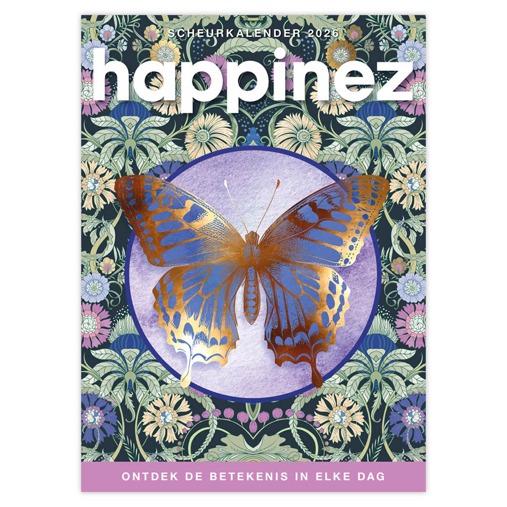 De nieuwste scheurkalender van Happinez. Biedt dagelijks een moment van inspiratie en bevat toegankelijke informatie over spiritualiteit uit alle delen van de wereld. Hier vind je citaten van goeroe’s, meesters en denkers uit Oost en West én praktische oefeningen. Afmeting: 13 x 18 cm