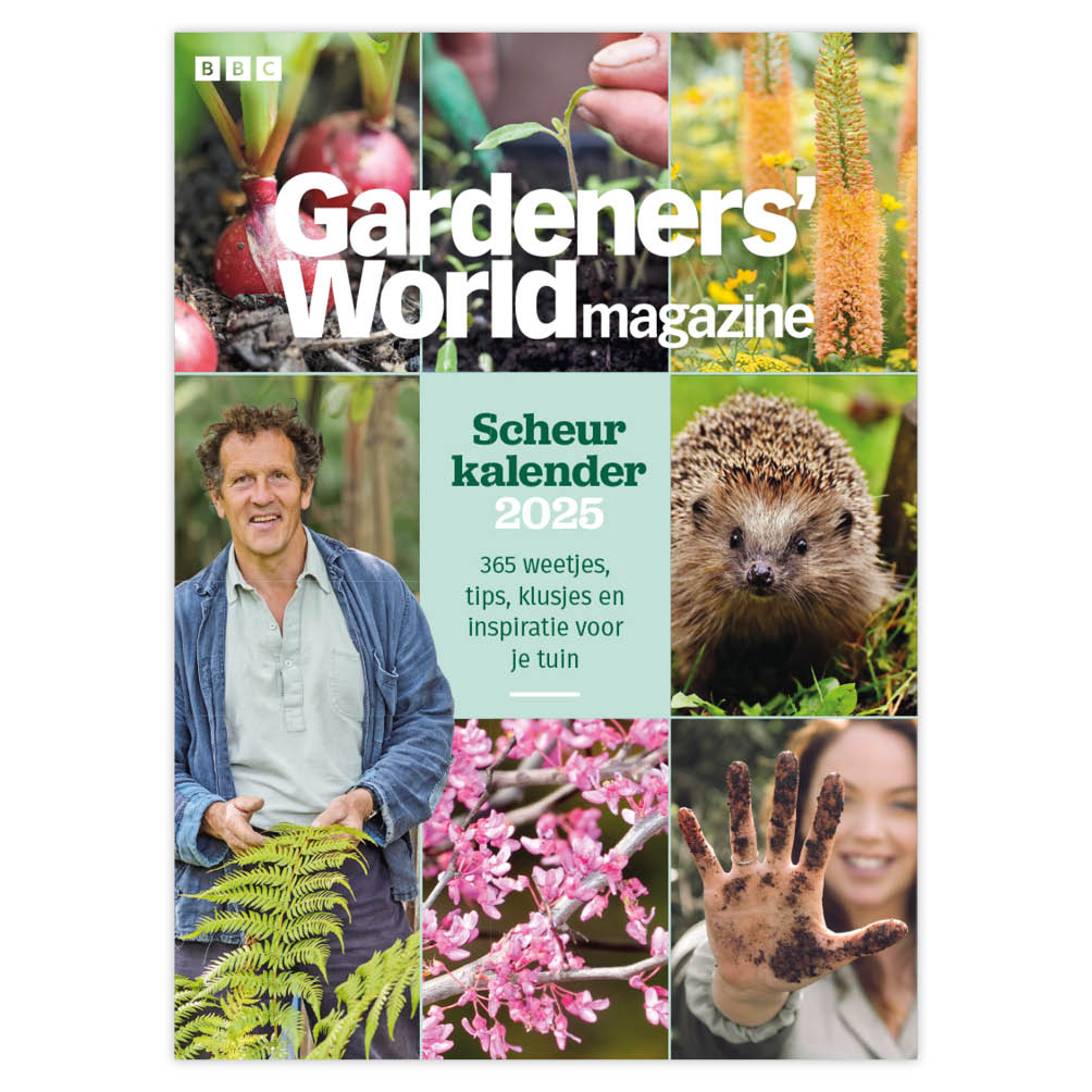 Kijk jij uit naar dagelijkse tuininspiratie en een handige houvast voor tuinklussen? Dan is de Gardeners’ World scheurkalender jouw perfecte tuinmaatje. Van beginnend tuinliefhebber tot doorgewinterde tuinier, de scheurkalender helpt je dagelijks om van je tuin jouw paradijs te maken. Met deze kalender staat er elke dag een verse tuintip voor je klaar, ontdek je een mooie plant, beantwoorden we een prangende vraag, en herinneren we je welke tuinklussen je op dat moment het beste kunt oppakken. De Gardeners’ World scheurkalender begeleidt je door het hele tuinjaar: van snoeien in de winter en zaaien in het voorjaar tot het verzorgen van je bloeiende tuin in de zomer en volop oogsten in het najaar.