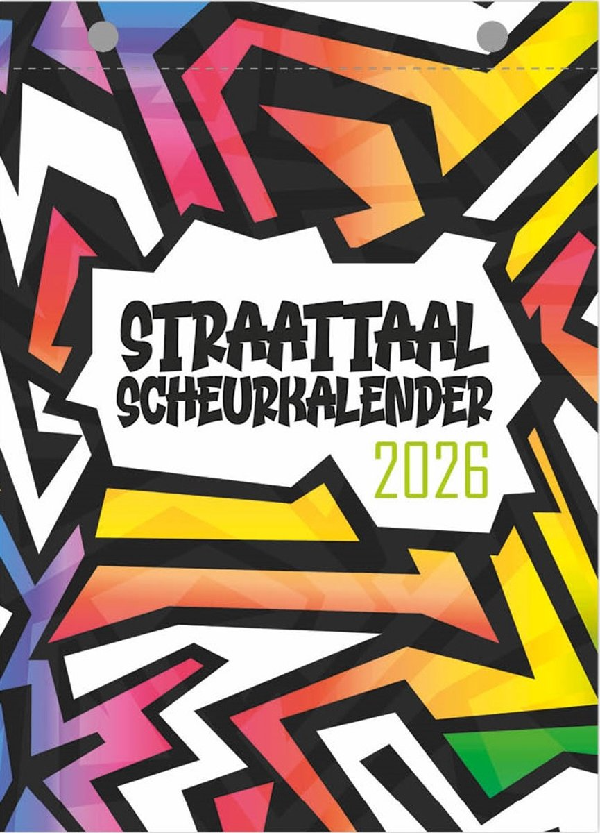 Ewa! Faka?' Deze kalender neemt je mee in de wereld van straattaal. Ben je er klaar voor om je woordenschat naar een hoger niveau te tillen? Ontdek hoeveel geld een 'barkie' is, wat 'JOMO' betekent en hoe je iemand een compliment geeft over zijn 'patta's'. Op elke pagina vind je een nieuw woord of een nieuwe zin in straattaal, uiteraard mét betekenis. Praat nóg meer straattaal met je vrienden of maak indruk op je kinderen. Leuk voor jezelf maar ook een tof cadeau voor je zoon/dochter of juist voor je vader/moeder.De kalender is eenvoudig op te hangen door de twee gaatjes bovenaan. De perforatierand zorgt ervoor dat je de voorkant én elke pagina gemakkelijk af kan scheuren. De weekenden zijn samengevoegd op één pagina.* Straattaal voor jong en oud* Zowel de voorkant als de pagina's zijn eenvoudig af te scheuren door de perforatierand.* Met de officiële feestdagen van Nederland en België.