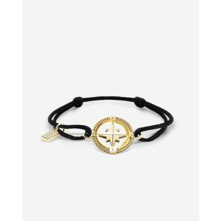 Buddha to Buddha Cord Bracelet Barbara Compass Gold Vermeil