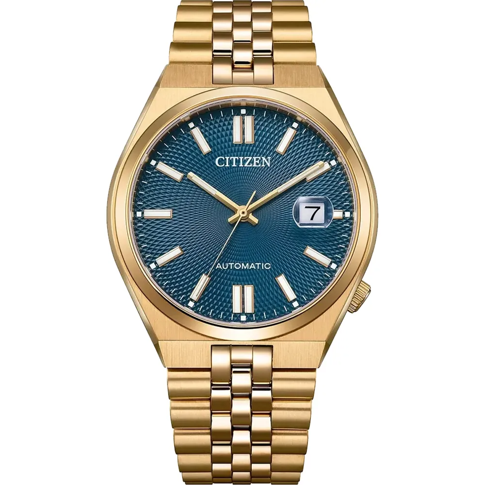 Automatisch horloge met datum-vergrootglas en 60 uur gangreserve

Dit Citizen horloge heeft een kast gemaakt van Roestvrijstaal met een diameter van 40 mm en is voorzien van een Roestvrijstaal band. In de kast bevindt zich een Miyota kwaliteitsuurwerk en is afgewerkt met Saffierglas.

Het horloge is 5ATM. Dit betekent dat het horloge geschikt is om mee te douchen. Verder wordt het horloge geleverd met 2 jaar garantie.
