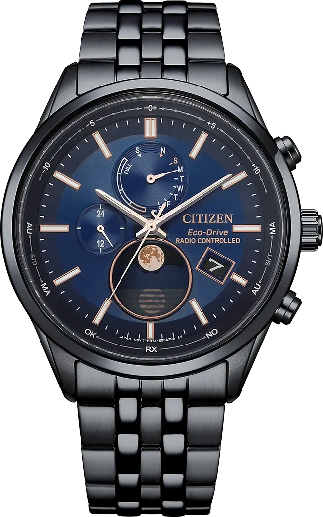 Citizen Radio-Controlled Moon Phase Eco-Drive Horloge BY1035-56L
