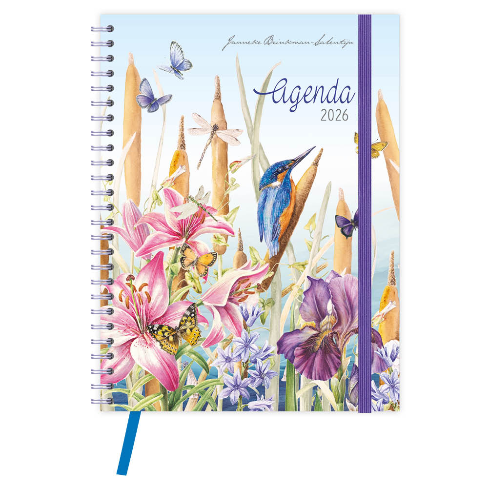 Deze luxe en stijlvol vormgegeven bureau-agenda van Janneke Brinkman is voorzien van een mooie bladwijzer en een praktisch insteekvak. De agenda bevat bovendien alle Nederlandse en Belgische feest- en vakantiedagen. Deze luxe bloemenagenda met gedichten, quotes en persoonlijke verhalen zit bordevol afbeeldingen van recente werken van Janneke Brinkman: al meer dan 25 jaar maakt zij iedere maand een nieuwe aquarel van bloemen die haar op dat moment inspireren. In deze agenda neemt Janneke u graag mee op haar reis door de botanische wereld.
* Een luxe in het oog springende harde kaft met prachtige hoogglans accenten.
* Met prachtige gedichten en persoonlijke verhalen van Janneke Brinkman.
* Met handige extra’s zoals een leeslint, bewaarvakje en uitscheurbare ansichtkaarten.
Formaat: 17,5 x 23,5 cm