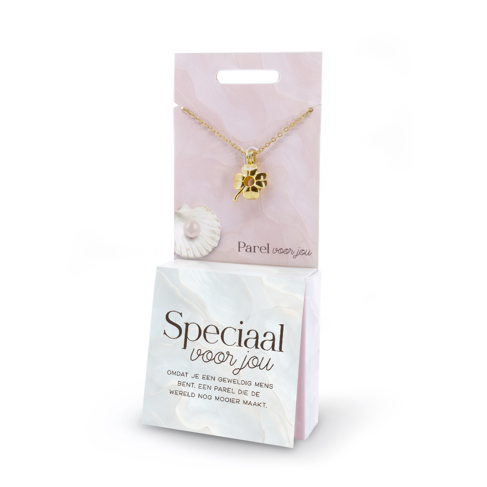 Of het nu gaat om een lief gebaar voor een dierbare of een gelukswens voor een
speciaal moment, deze sieraden en sleutelhangers met verborgen parel zijn uniek,
origineel en heel bijzonder om cadeau te geven én te krijgen.