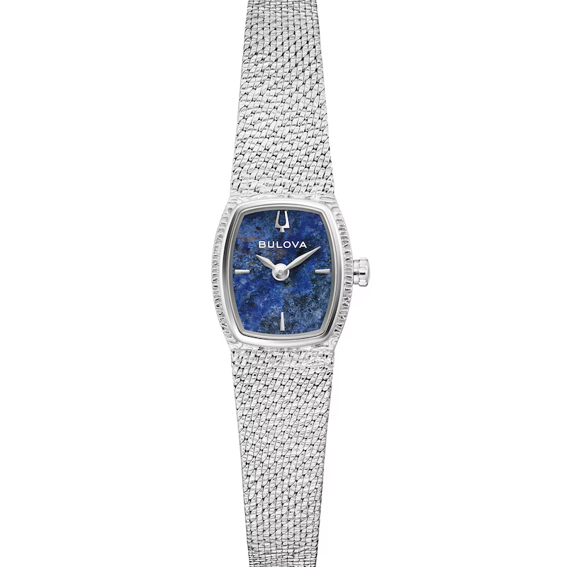 Bulova - Goddess of Time, staal dames horloge met Milanese band, Quatz, 30 meter WR, Saffierglas - 96L343