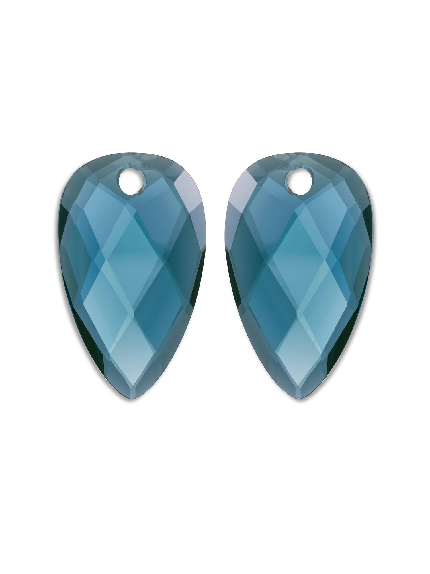 Elegante oorbel met sprankelende ocean topaz quartz edelsteen en verfijnde details. Stijlvol en tijdloos, perfect voor elke gelegenheid.