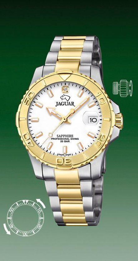 De Jaguar dameshorloge model J896/1 biedt een verfijnde uitstraling met een elegant ontwerp. Gemaakt met duurzame materialen voor langdurig draagplezier. Perfect voor zowel formele als informele gelegenheden. Combineer met zowel zakelijke outfits als casual kleding voor een stijlvolle afwerking. Voeg een vleugje luxe toe aan je dagelijkse look met dit prachtige uurwerk.