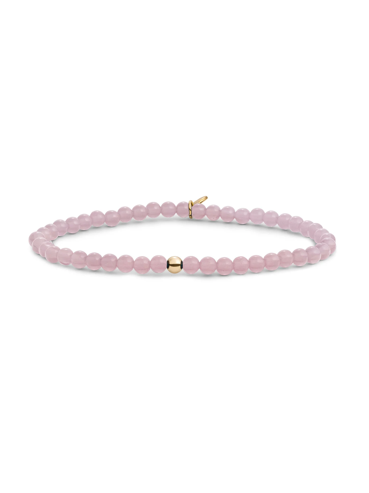 Stijlvolle armband met zachte pink opalite edelstenen van 4mm. Tijdloos en elegant, perfect om solo te dragen of te combineren.
