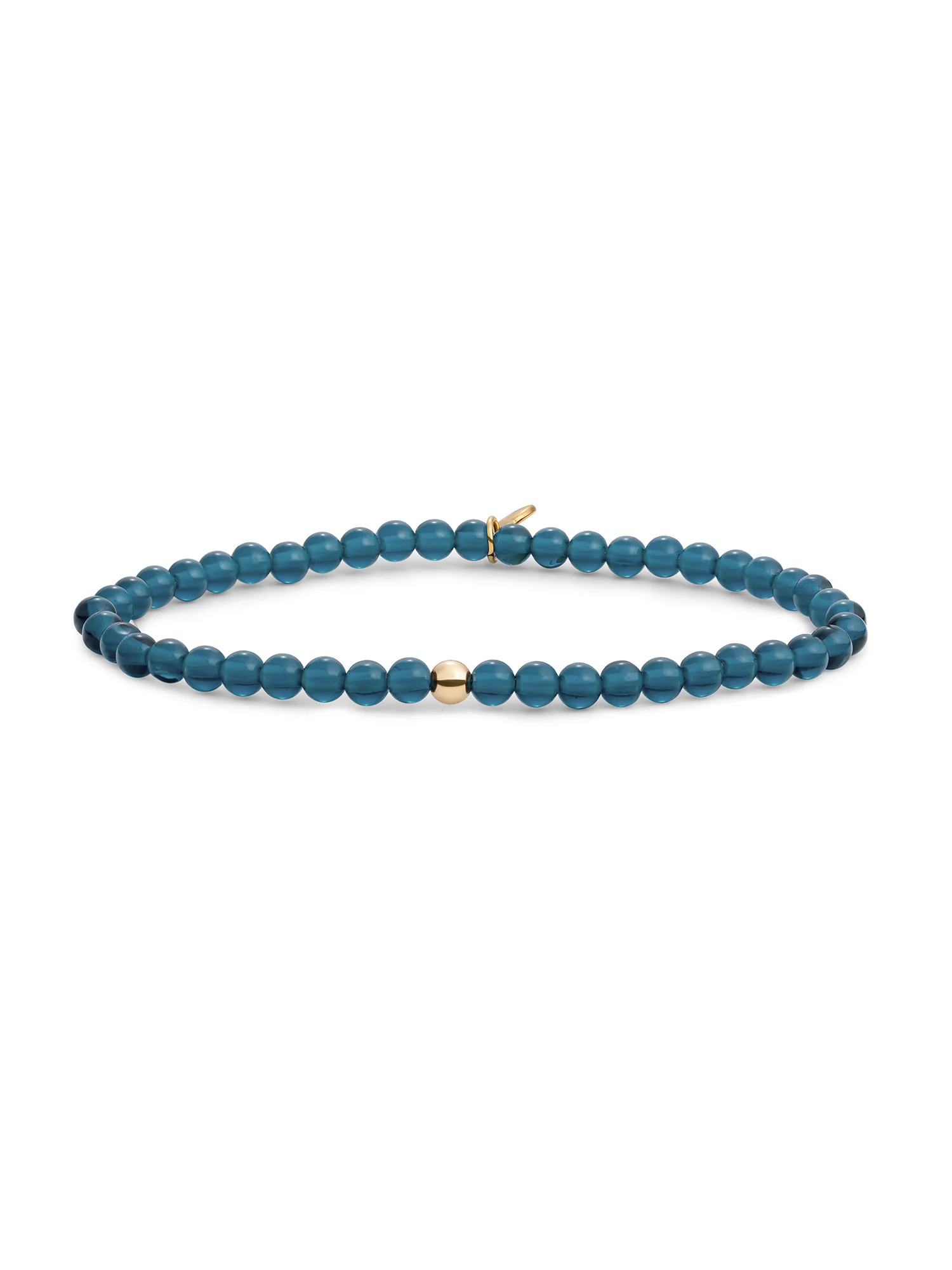 Fijne armband met sprankelende ocean topaz quartz edelstenen in 4mm. Elegant en subtiel, ideaal om solo te dragen of te combineren met andere armbanden.