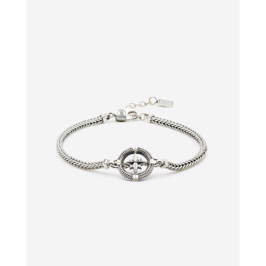 048 C-E Bracelet Barbara mini compass silver