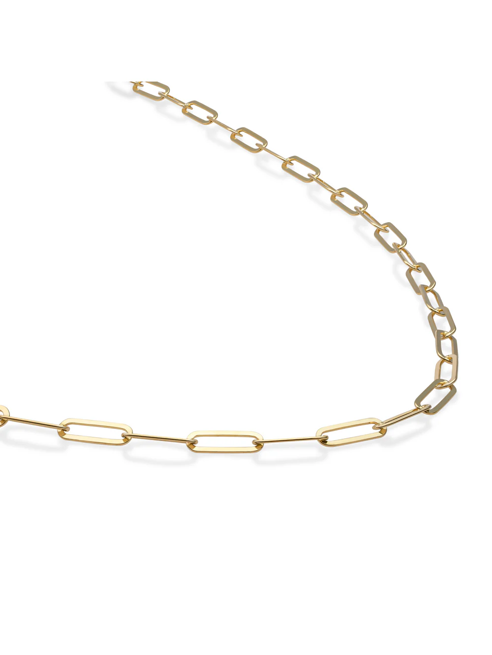 De ideale ketting om mee te stralen is deze goudkleurige Long Link ketting. Draag hem los of met een pendant en edelsteen er aan, de keuze is aan jou.


