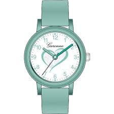 De GARONNE KIDS HEART 3ATM 27MM in mintgroen (modelnummer KV33Q479) is een charmant kinderhorloge, ideaal voor dagelijks gebruik. Met waterbestendigheid tot 3ATM, biedt het bescherming tegen spatten. Dit polshorloge is perfect geschikt voor kinderen. Draag het comfortabel om de pols voor een stijlvolle en functionele tijdwaarneming. Een leuke accessoire voor elke dag!