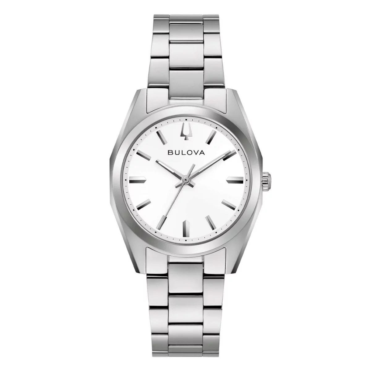 Bulova - Classic, staal dames horloge, quartz, 30 meter WR, Saffierglas - 96L347