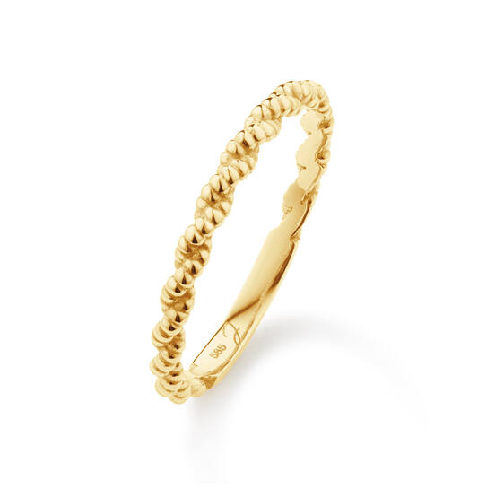 Jackie Cord Ring  2mm 14 karaat