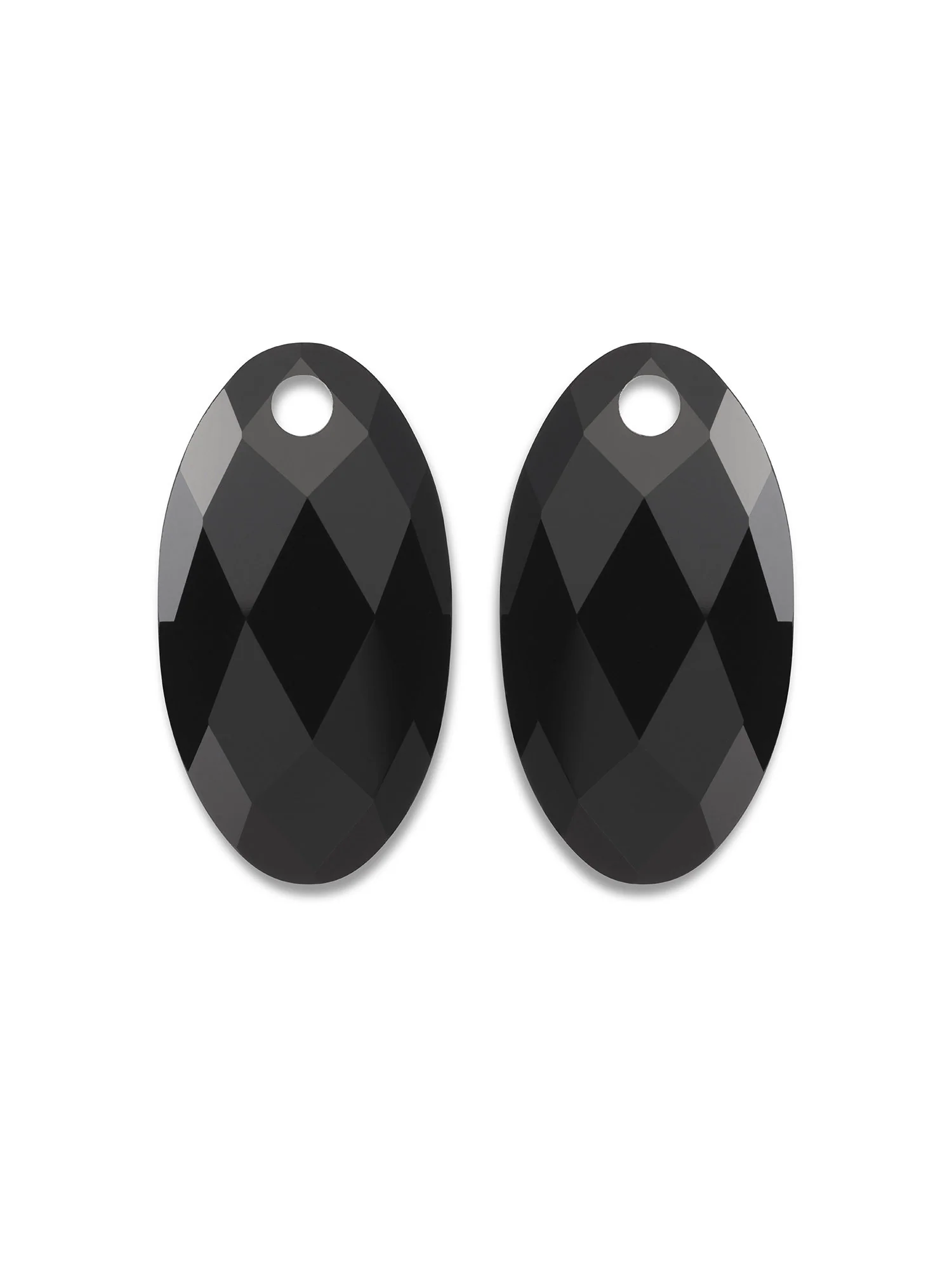De Large Leaf Onyx edelsteen combineert diepe kleur met een sierlijke vorm. De zachte lijnen van het bladmodel zorgen voor een organisch gevoel, terwijl de zwarte steen zelf staat voor kracht, focus en bescherming. Onyx wordt vaak gedragen om zelfvertrouwen te versterken en negatieve energie af te weren. In de Large Leaf slijpvorm komt de glans van de steen subtiel tot zijn recht, waardoor het een elegante keuze is voor gebruik in persoonlijke oorbellen of hangers. Een tijdloze klassieker met een diepe, moderne uitstraling.