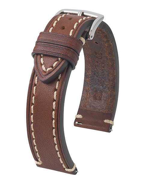 HIRSCH LIBERTY L BROWN CALF 18/16MM 10900210-2-18.
De specificaties zijn als volgt:
Bandbreedte: 18