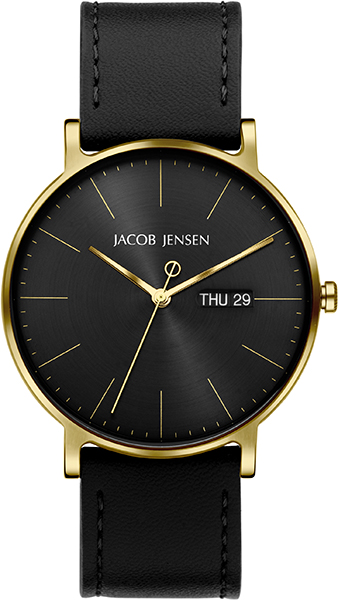 Dit is een horloge van het merk Jacob Jensen gemaakt voor heren.
De specificaties zijn als volgt:
Kastmaat: 40 mm
Kastdikte: 8
Bandlengte: 19
Bandbreedte: 20
Waterdichtheid: 5 ATM / 50 Meter / 165 Feet
Dit horloge heeft de volgende functies/eigenschappen:
Datumaanduiding
Dagaanduiding