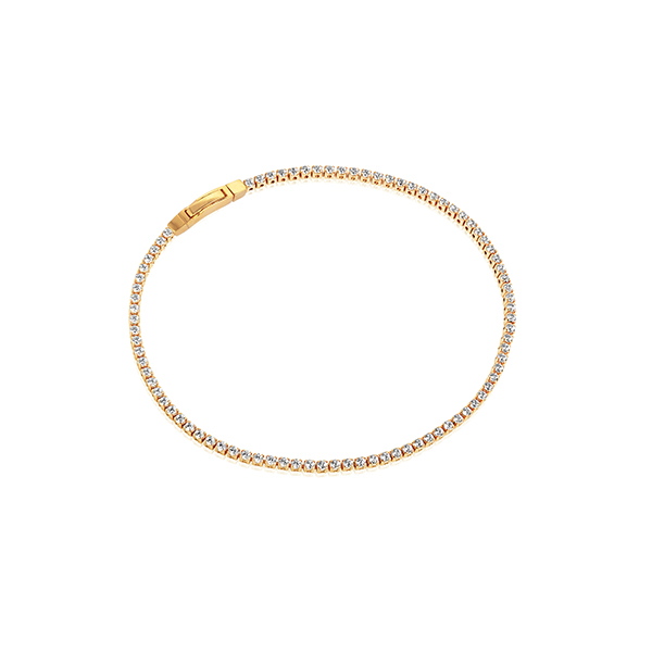 Dit is een armband van het merk Sif Jakobs.
Zilver verguld met zirkonia