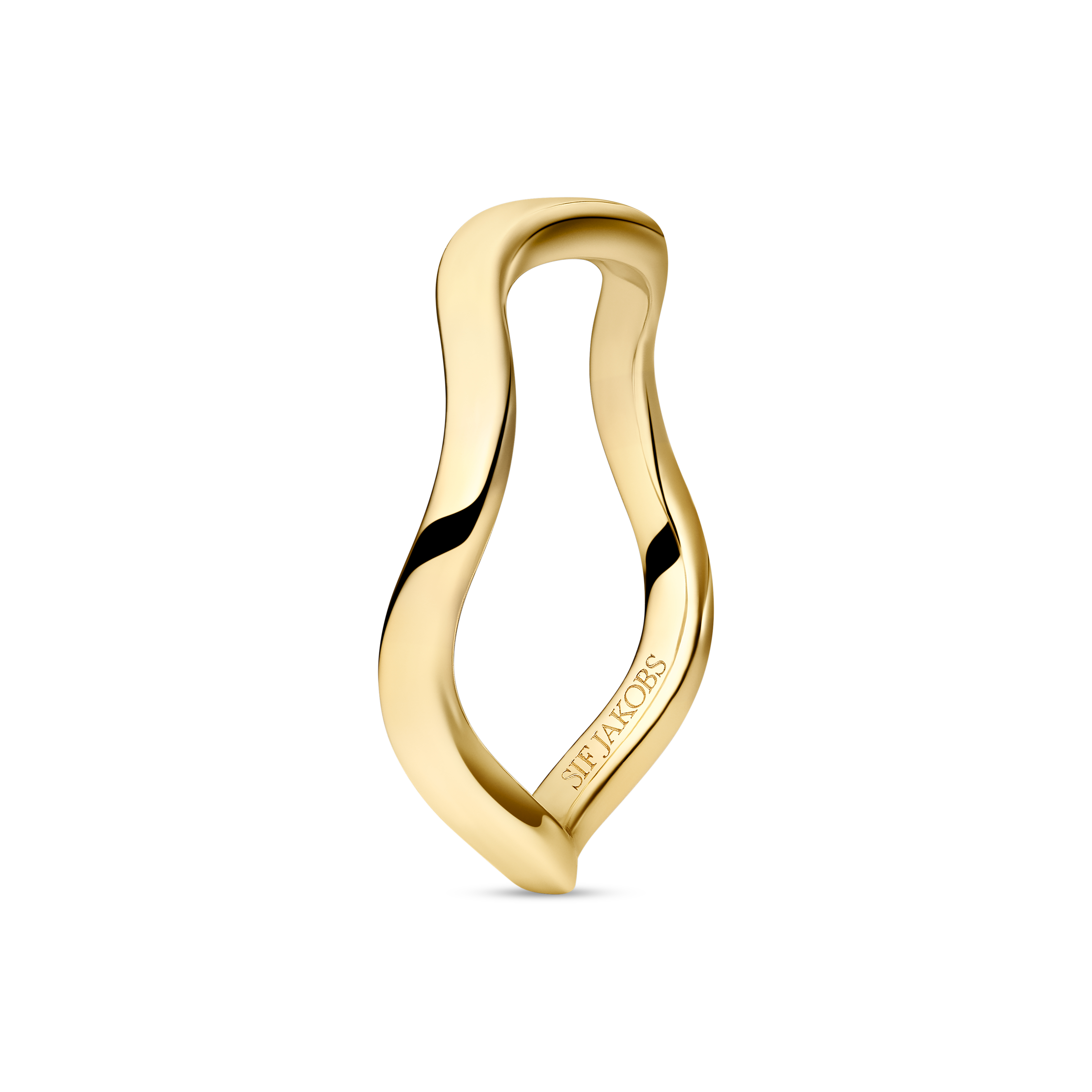 Zilver vergulde ring , die erg leuk is te combineren met andere modellen
uit deze serie.