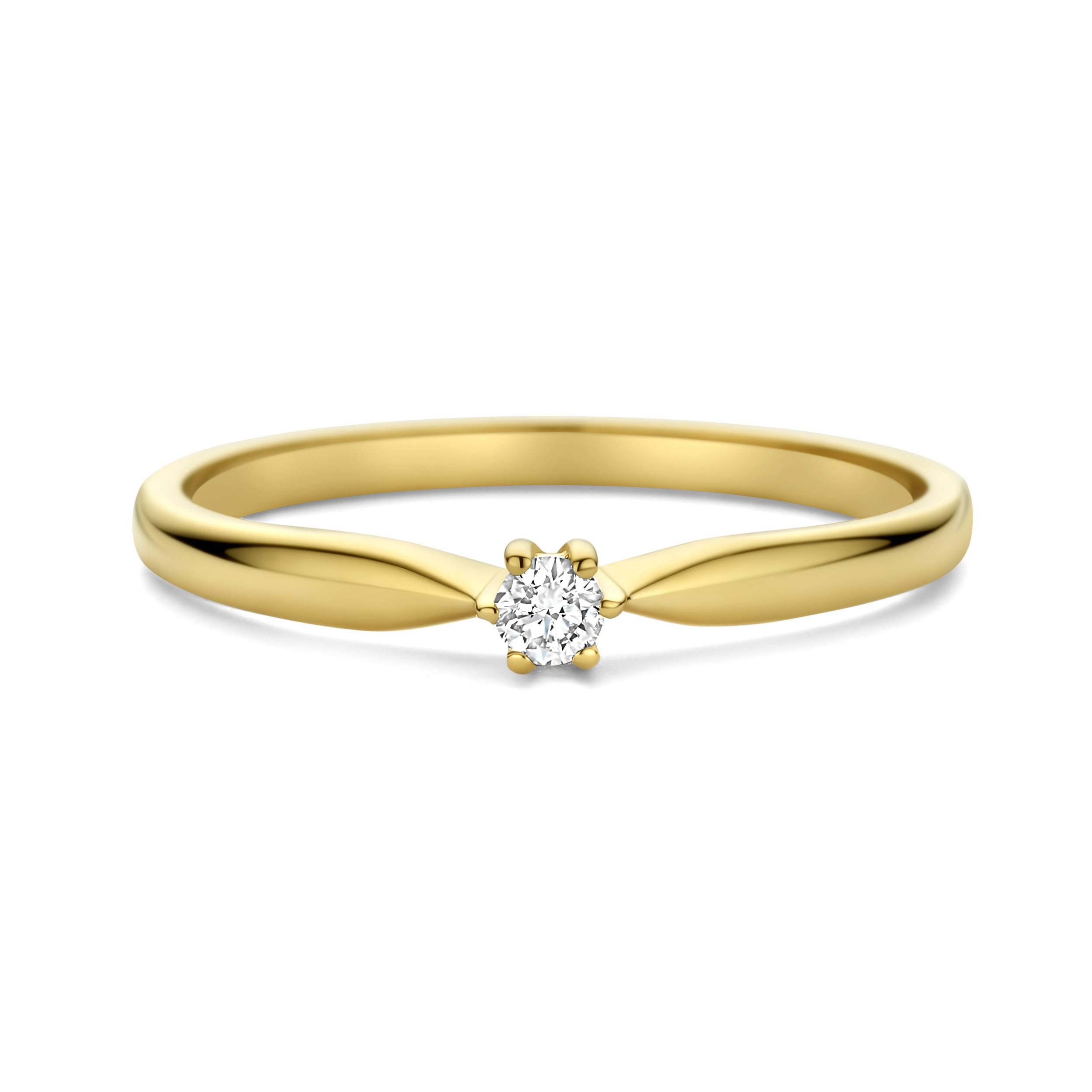 De SWING JEWELS RING 14K geelgoud met diamant (0,054ct), modelnummer SWGDR0074-Y-56, biedt verfijnde elegantie met een subtiele glans. Deze ring, maat 56, is perfect voor dagelijks gebruik of speciale gelegenheden. Draag hem solo voor een minimalistische look, of combineer met andere sieraden voor een opvallende stijl. Ideaal als verfijnde toevoeging aan elke sieradencollectie.