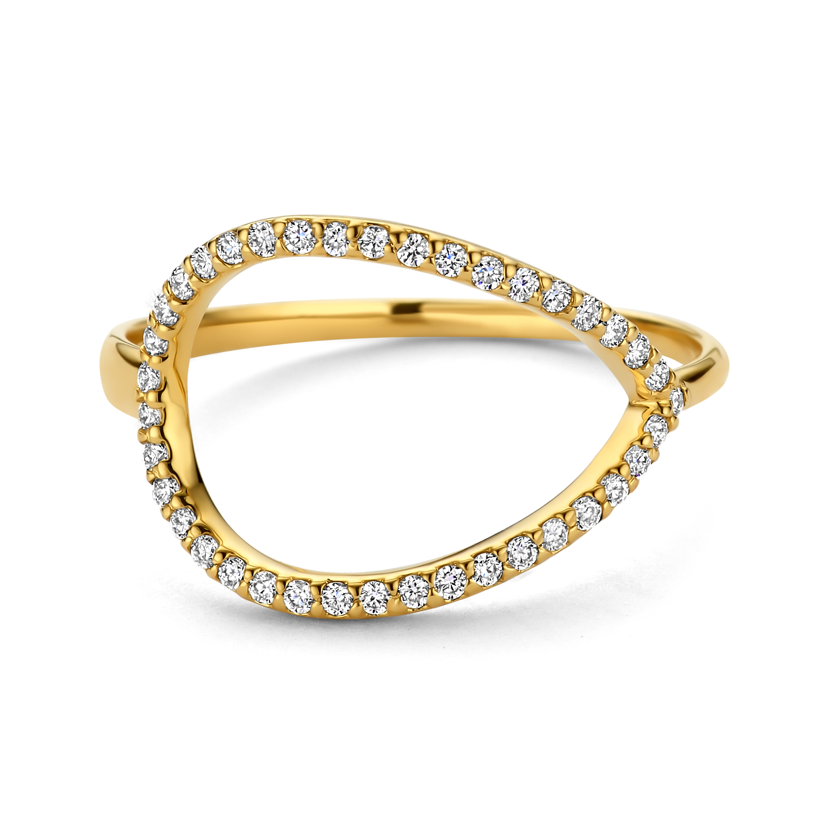 Geelgouden ring met 0,24CT SWGDR0083-Y-56