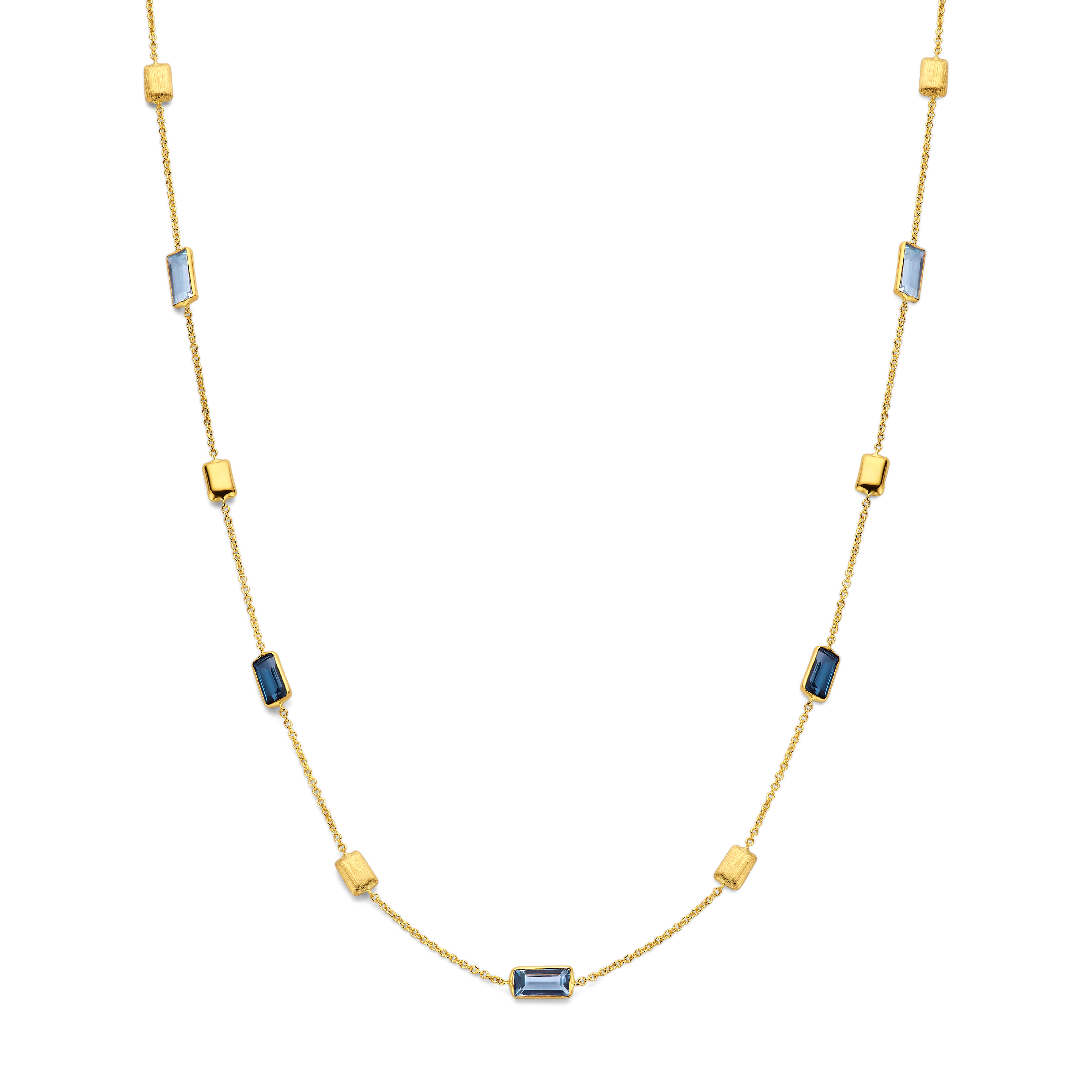 Dit is een gouden collier van het merk Italo Bottene .