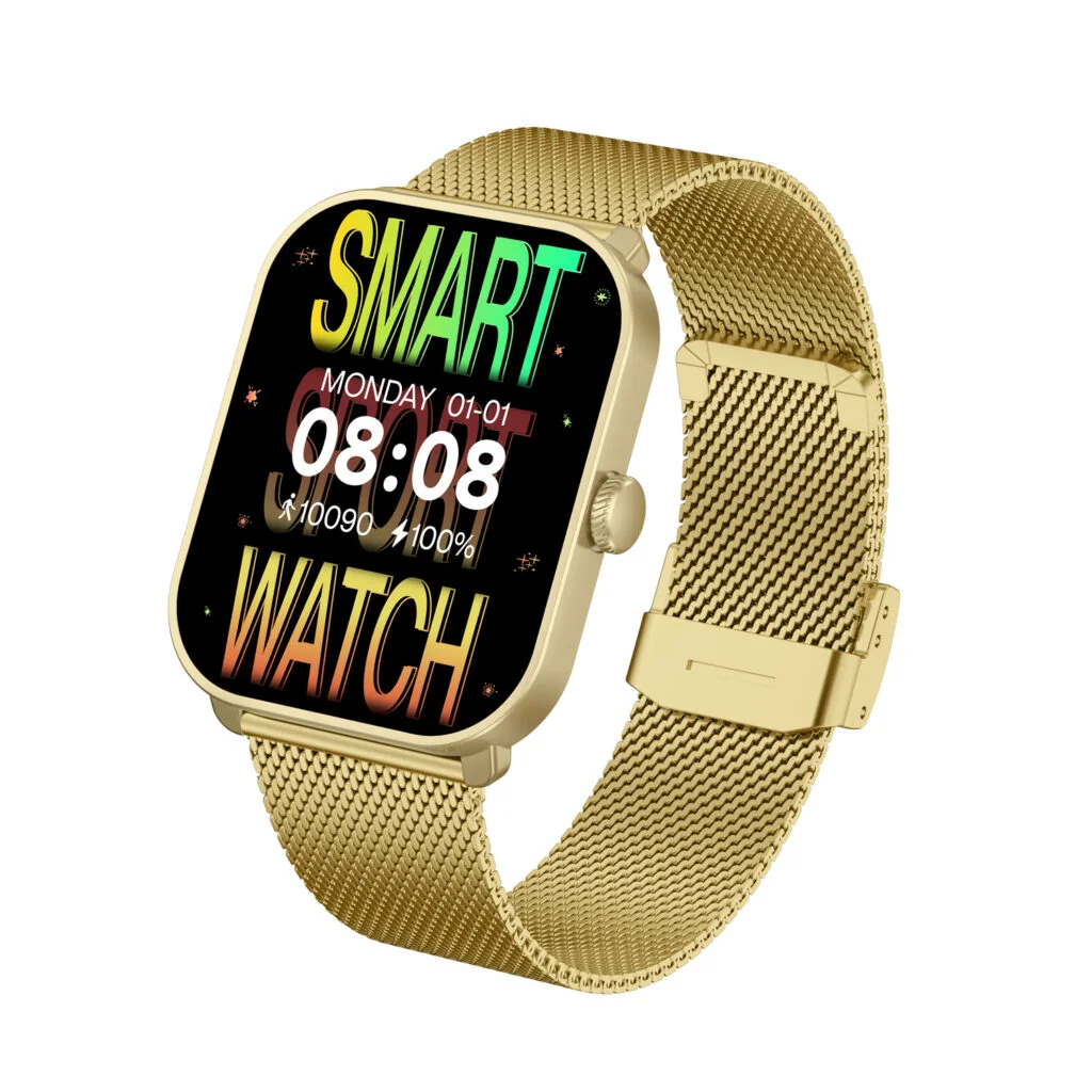 De Smarty SW070L smartwatch combineert functionaliteit met stijl. Met een plastic siliconen kast en een goudgekleurde band, biedt deze smartwatch waterbestendigheid tot niveau 3 en heeft het een datumaanduiding. Draag hem dagelijks om je pols als elegante toevoeging en blijf verbonden met je digitale wereld terwijl je je stijl behoudt.