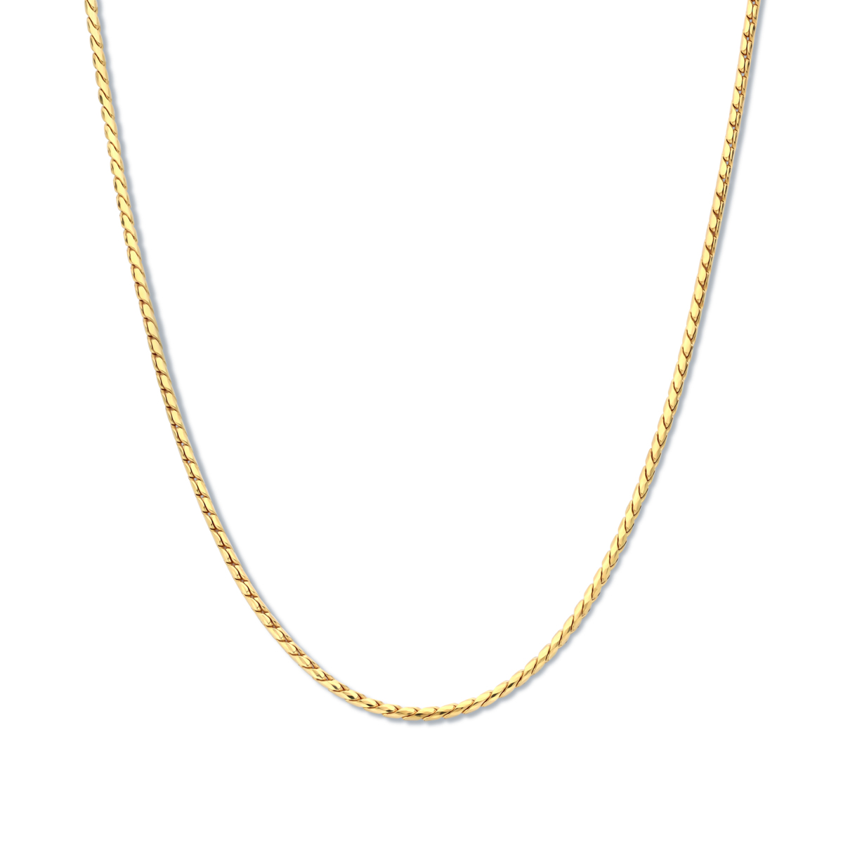 Mooi blinkende geel vergulde collier N5R53 is een elegante halsketting van verguld zilver. Met een lengte van 40 + 5cm past het perfect bij zowel casual als formele outfits. Draag het solo voor een subtiele look of combineer met andere sieraden voor extra flair. Perfect voor elke moderne sieradenliefhebber.