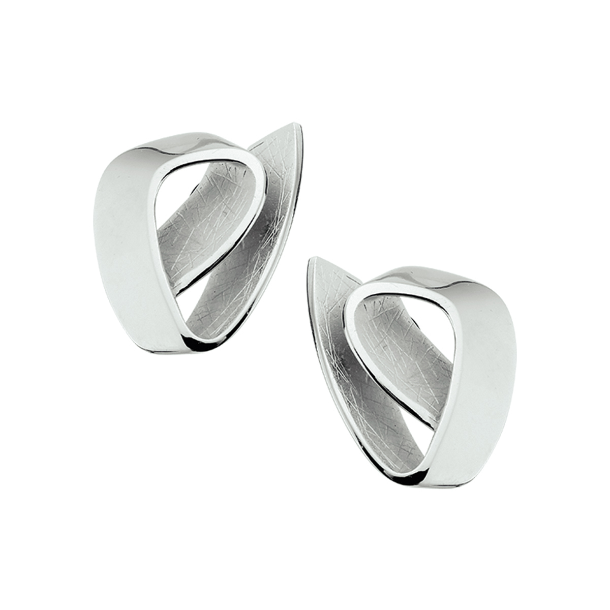 De Oorknoppen gescratcht, modelnummer 1308896, zijn prachtige rhodiumgeplateerde oorbellen met een gewicht van 7,3 gram. Ze meten 20 mm in hoogte en 16,5 mm in breedte. Met hun glanzende afwerking zijn ze perfect voor zowel formele als informele gelegenheden. Combineer ze met een elegante haardracht om hun schoonheid te benadrukken.