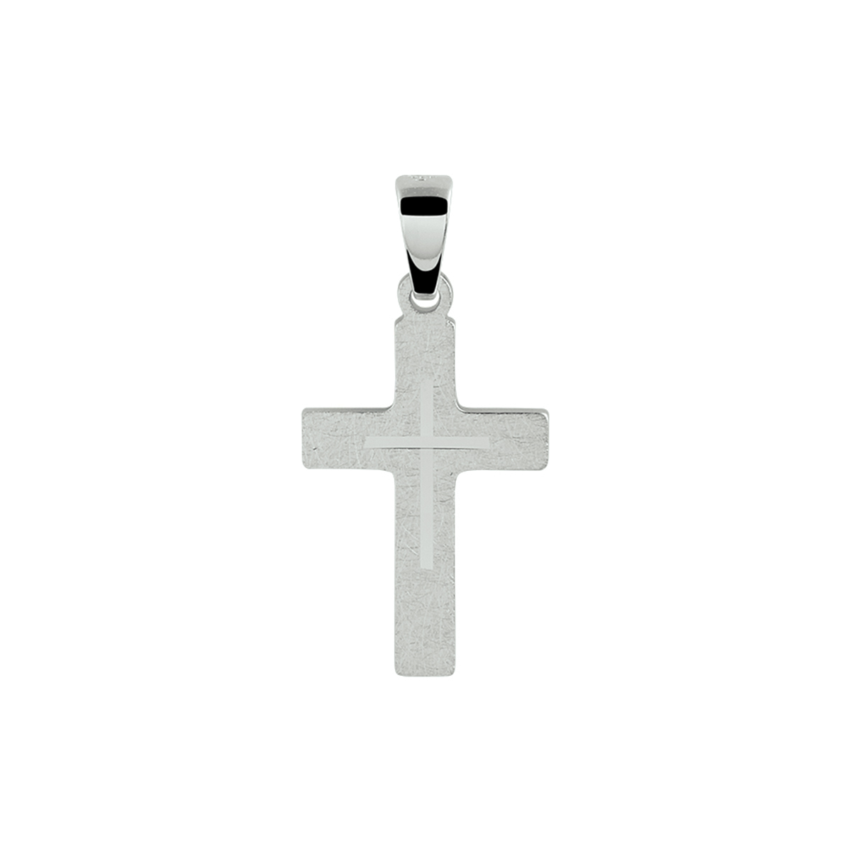 De Hanger kruis met modelnummer 1330096 is een verfijnde charme van een niet-gespecificeerd merk. Gemaakt van rhodium plated materiaal, weegt deze 0,96 gram en meet 25 mm in hoogte en 12 mm in breedte. De zilverkleurige glans maakt het een prachtige toevoeging. Draag het aan een ketting of armband voor een elegante uitstraling.