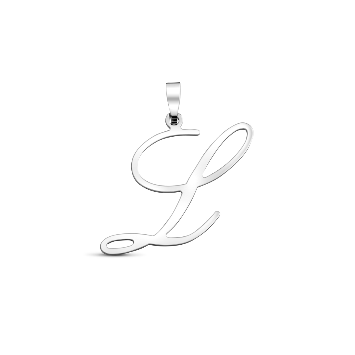 Gerhodineerd 925 zilveren hanger in de vorm van een letter.
31,55mm x 25mm x 17,50mm