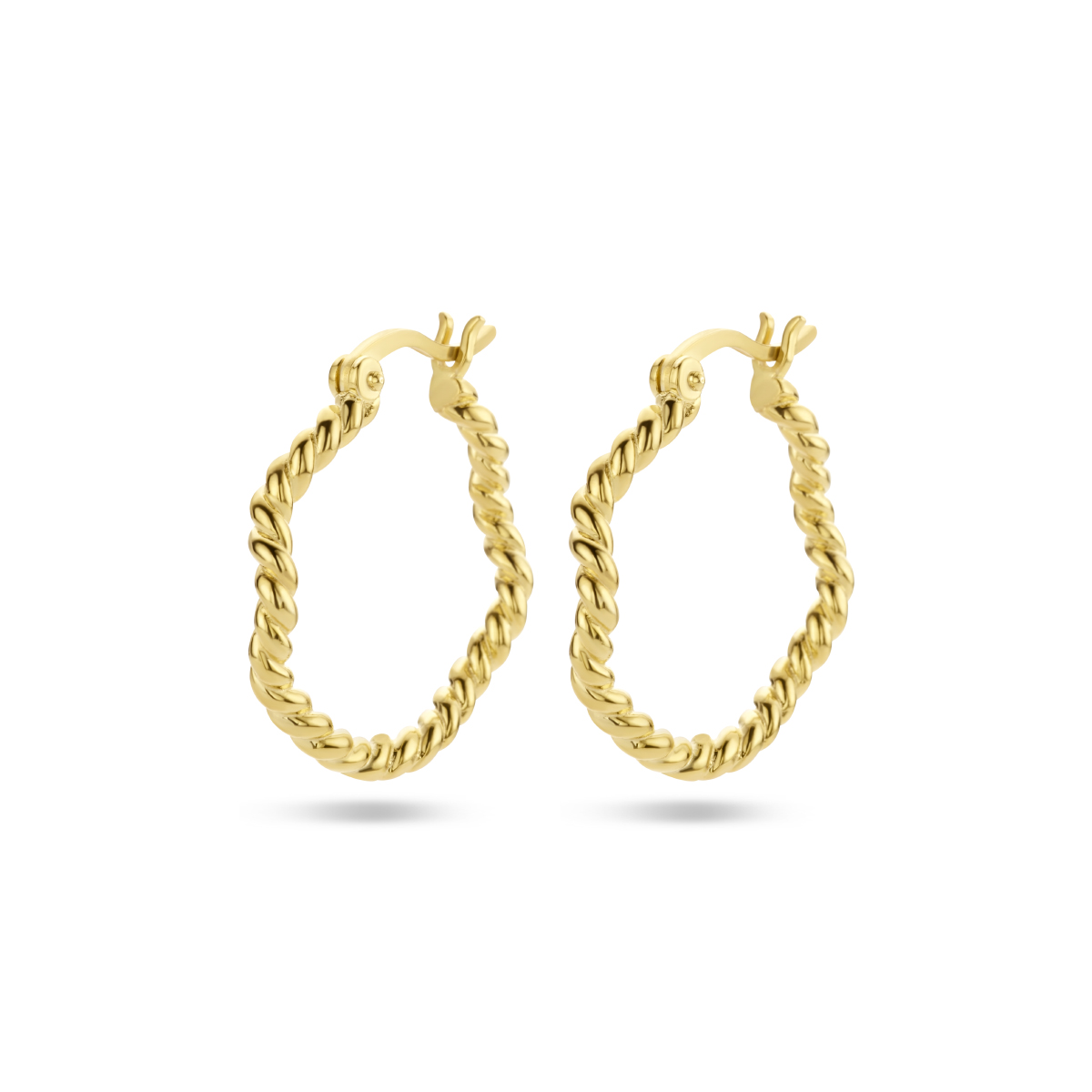 Vergulden Oorringen gedraaid zijn elegante creolen van zilver met een glanzende afwerking. Ze hebben een breedte van 3.2 mm en een diameter van 20 mm. Deze gedraaide vorm is perfect voor dagelijks gebruik of speciale gelegenheden, waardoor ze een veelzijdige aanvulling zijn voor elke sieradencollectie.
