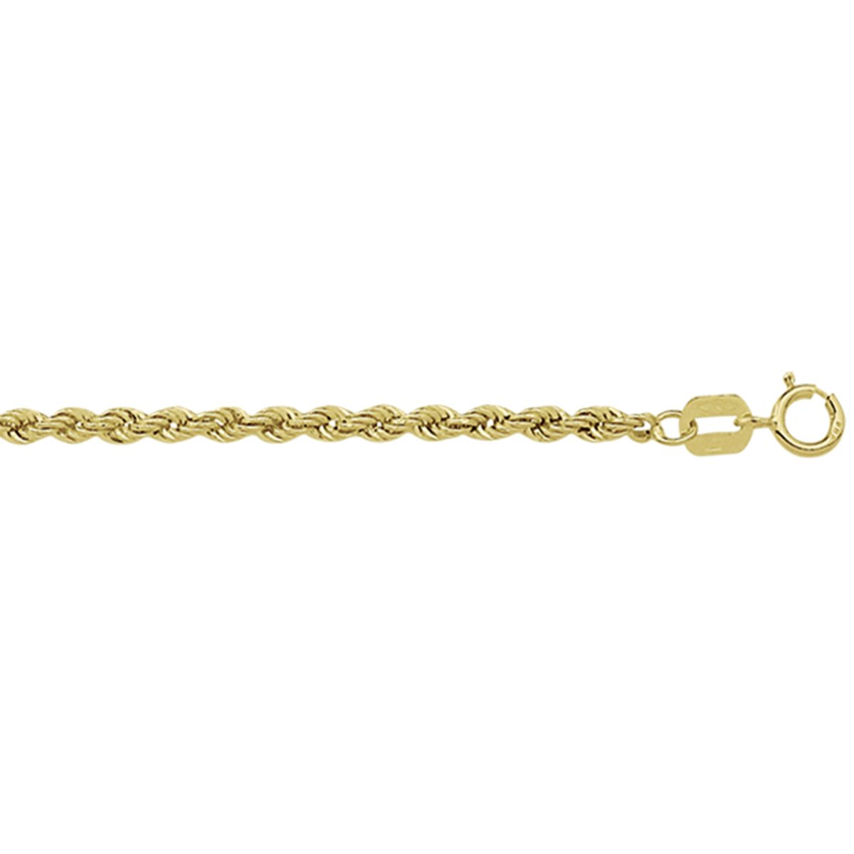 Let op: Betreft verbeterd model! Geelgouden lengte artikel met koord schakel. De schakelbreedte is 2.0mm.