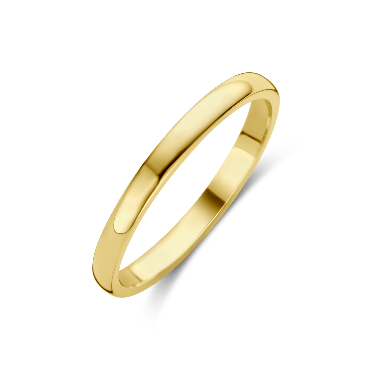 Stijlvolle geelgouden aanschuifring met een poli afwerking. Tip: Combineer deze ring met andere aanschuifringen voor een subtiele en elegante look.