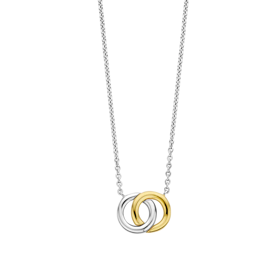 Dit Ti Sento collier bicolor verguld heeft een lengte van 48 cm en is voorzien van een verfijnde en elegante uitstraling. De combinatie van geelgoud en zilver zorgt voor een tijdloos design dat perfect past bij elke outfit. Draag dit collier op zichzelf voor een subtiele touch of combineer het met andere sieraden voor een meer opvallende look. Breng wat extra glans en glamour aan je dagelijkse outfit met dit prachtige collier.
