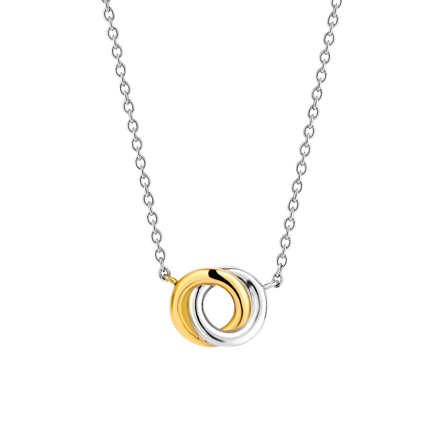 Dit TI SENTO - Milano Collier 3915SY is gemaakt van Zilver met een geelgouden plating. De kleurstelling van dit collier is Zilver geelgoud verguld. Alle TI SENTO - Milano producten worden geleverd in een luxe geschenkverpakking.