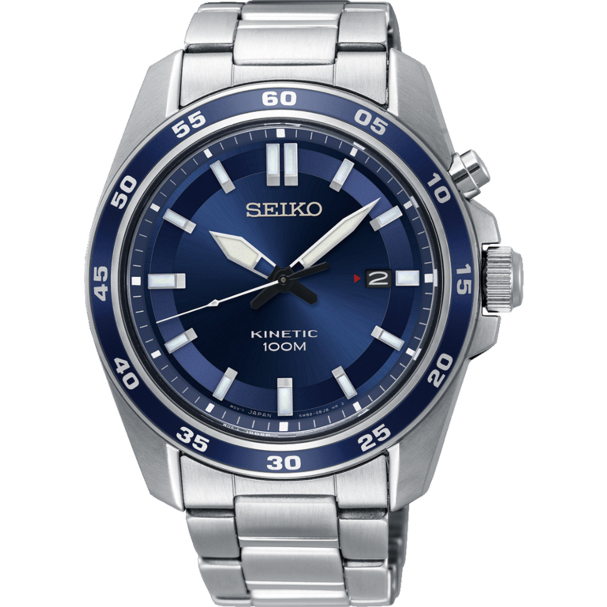 Dit herenhorloge is van het merk Seiko. Het is een analoog horloge gemaakt van staal. De diameter van de kast is 42.6 mm en de kast is 11 mm dik.
De verdere specificaties van het horloge zijn als volgt:
Glassoort: hardlex mineraal glas
Bandbreedte: 20
Kastmateriaal: staal
Waterdichtheid: 10 ATM
Techniek: kinetic