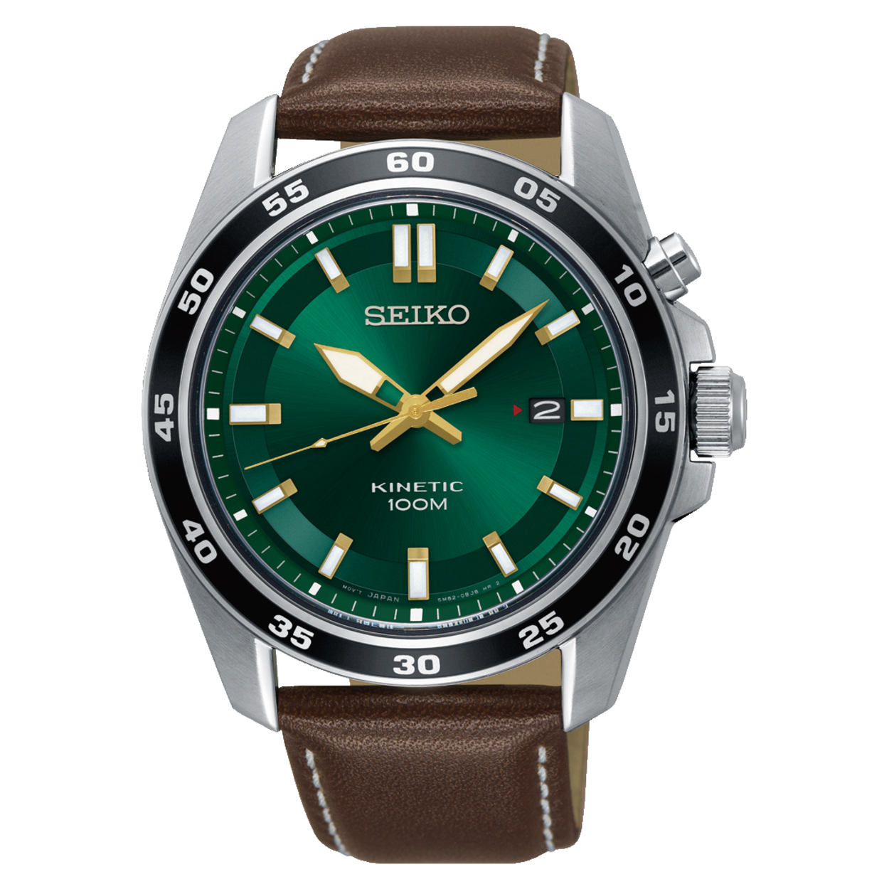 Dit herenhorloge is van het merk Seiko. Het is een analoog horloge gemaakt van leer. De diameter van de kast is 42.6 mm en de kast is 11 mm dik.
De verdere specificaties van het horloge zijn als volgt:
Glassoort: hardlex mineraal glas
Bandbreedte: 20
Kastmateriaal: staal
Waterdichtheid: 10 ATM
Techniek: kinetic