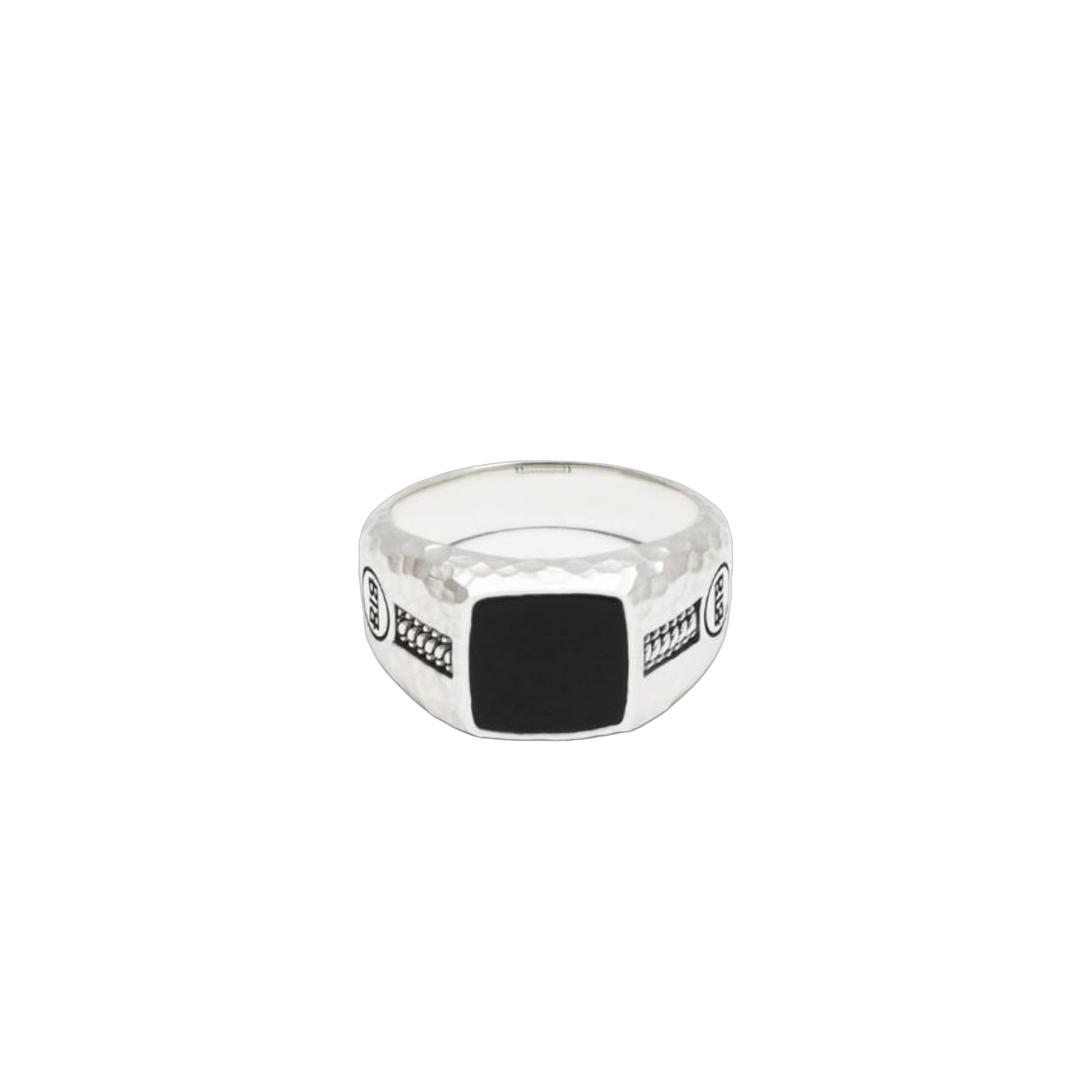 Buddha to Buddha - Zilveren zegelring met Onyx, Tangguh Small 046ON - 001J020461519