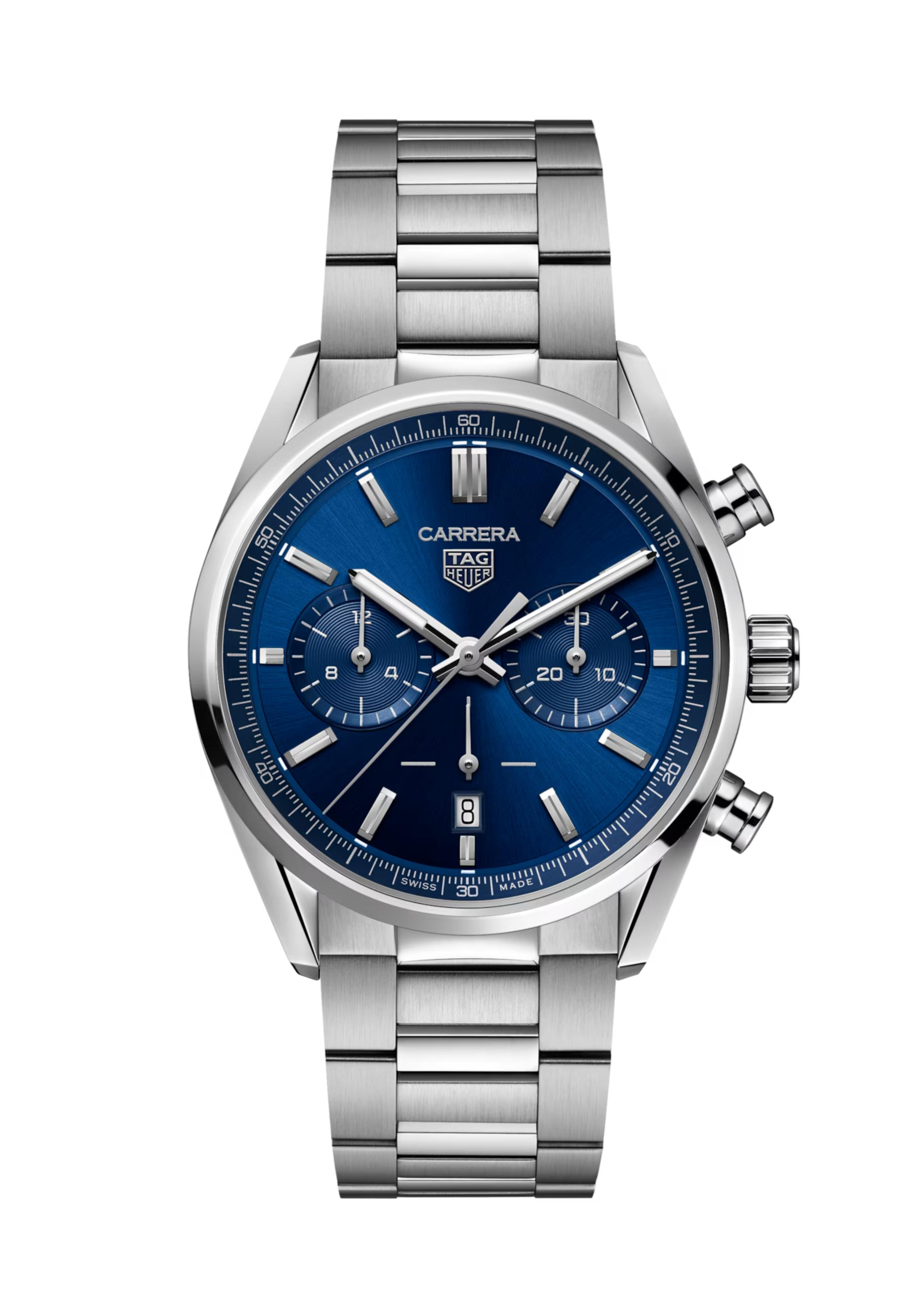 Dit TAG Heuer horloge behoort tot de Carrera collectie. Referentienummer: CBN2011.BA0642

De TAG Heuer Carrera is voorzien van een Automatic Chronograph Manufacture Heuer 02 uurwerk met 80 uur gangreserve en de kast is gemaakt van edelstaal. Het horloge heeft een diameter van 42 mm en is getest op een waterdichtheid van 10 ATM / 100 meter.

De wijzerplaat wordt beschermd door een afgeschuinde koepel van saffierkristal met dubbele antireflectiebehandeling voor een onberispelijke zichtbaarheid.
Een 42 mm stalen kast, gepolijst en fijn geborsteld, gecombineerd met een stalen geschroefde saffieren achterkant van de kast en een stalen band met drie rijen.
Een volledige reeks chronograaffuncties aangedreven door het in-house Calibre Heuer 02 Automatic uurwerk, elegant verpakt in de klassieke TAG Heuer Carrera-behuizing.

Uw TAG Heuer horloge is 24 maanden na aankoop beschermd onder fabricage garantie. De duur van de garantieperiode van 2 jaar kan worden verlengd naar 5 jaar. Om dit te doen, nodigen wij u uit om een account aan te maken of in te loggen op uw MyTAGHeuer online account en vervolgens uw horloge te registreren. U ontvangt dan een gratis garantieverlenging van 3 jaar.


