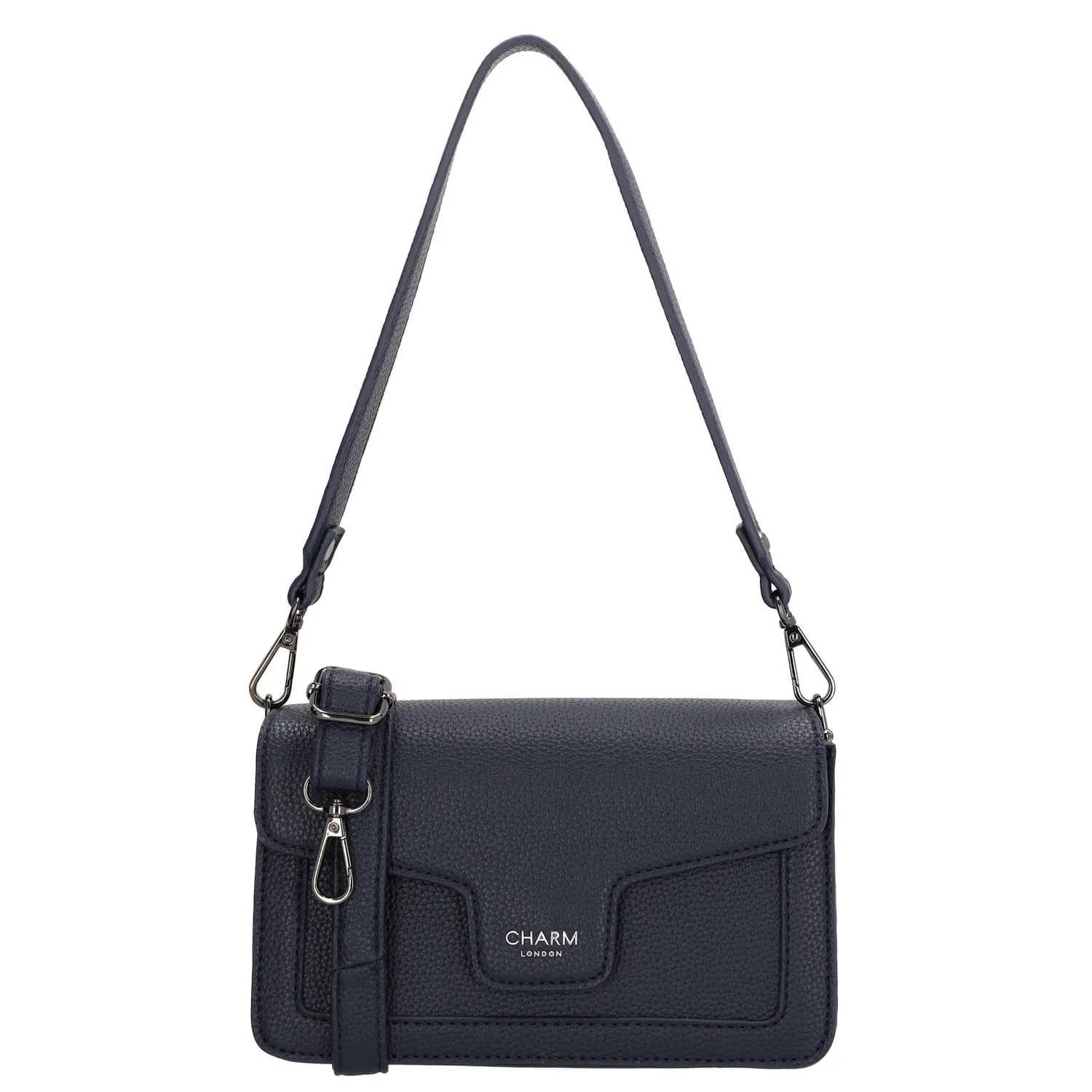 De Charm London Monaco Schoudertas is een elegante en functionele tas die stijl en gemak moeiteloos combineert. Dankzij de overslag met druksluiting en de slimme indeling houd je je dagelijkse essentials perfect georganiseerd.

Binnenin beschikt de tas over een hoofdvak met een praktisch tussenvak met ritssluiting, meerdere kleinere vakken voor overzicht en een ritsvak aan de achterkant voor snelle toegang tot je spullen. De korte schouderband zorgt voor een klassieke uitstraling, terwijl de lange, verstelbare en afneembare schouderband ook comfortabel crossbody dragen mogelijk maakt.

Kenmerken:


Overslag met druksluiting

Tussenvak met ritssluiting

Meerdere binnenvakken voor overzicht

Achterritsvak voor snelle toegang

Korte én lange (verstelbare en afneembare) schouderband