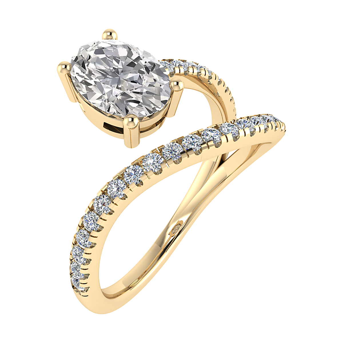 Deze prachtige 14k geelgouden ring, modelnummer LD21450, is verfraaid met een ovaal geslepen lab-gegroeide diamant. Met een opvallende briljante snit, VVS2 zuiverheid en E kleur, straalt deze ring elegantie uit. Het goud is 14 karaat glanzend en maat 54. Draag hem solo voor een klassieke look of in combinatie met andere ringen voor een trendy uitstraling.