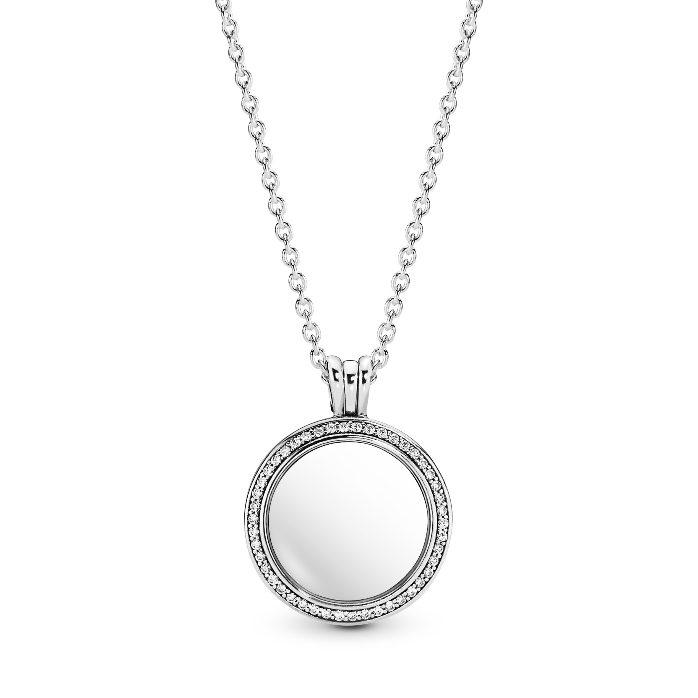 Pandora collier zilver medaillon - 396484CZ-60
