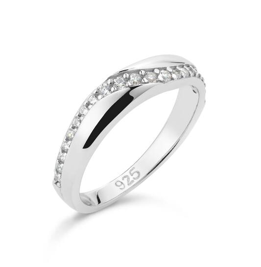 Zilveren dames ring 