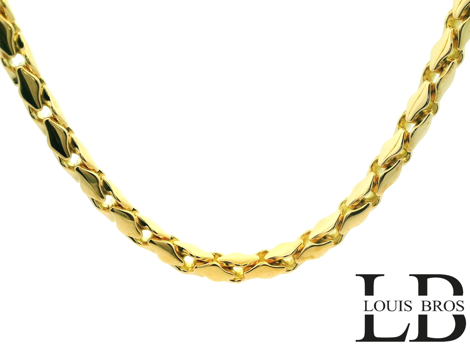 Dit schitterende damescollier is vervaardigd uit 14 karaat geelgoud (18,78 gr) en uitgevoerd met verfijnde schakels die het sieraad een luxe en stijlvolle uitstraling geven. Het chique en elegante design maakt dit collier tot een tijdloze klassieker die nooit uit de mode raakt.

Perfect om solo te dragen voor een subtiele en elegante look, maar ook prachtig te combineren met andere sieraden voor een extra vleugje glamour. Een collier dat iedere outfit verrijkt en een onmisbare aanvulling vormt op de sieradencollectie van iedere vrouw.

Kenmerken:

Materiaal: 14 karaat geelgoud

Voor dames

Tijdloos ontwerp met elegante schakels

Chic en veelzijdig te dragen.
 Het collier  is verkrijgbaar in verschillende lengtes.