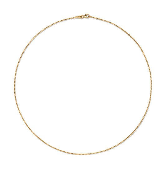 Lengte collier - Anker - 1.35mm - 45cm - 14k Goud